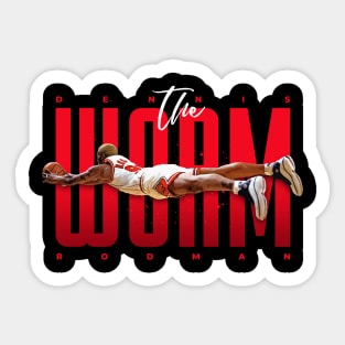 Dennis The Worm Rodman Sticker